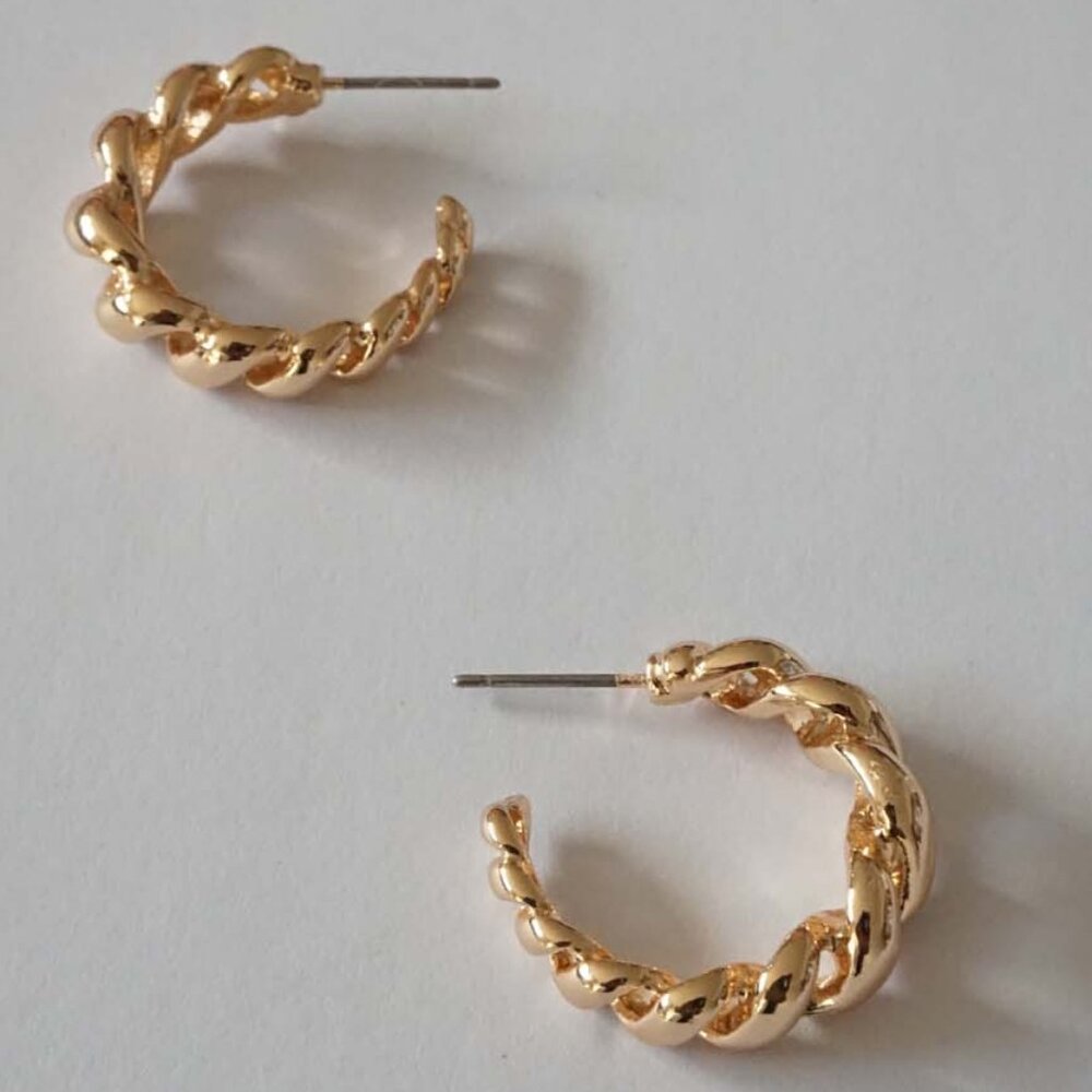 Coil Twist Hoops